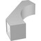 Ekena Millwork 6-in. W x 20-in. D x 32-in. H Westlake Architectural Grade PVC Knee Brace BRCP06X20X32WTL - alternate 5